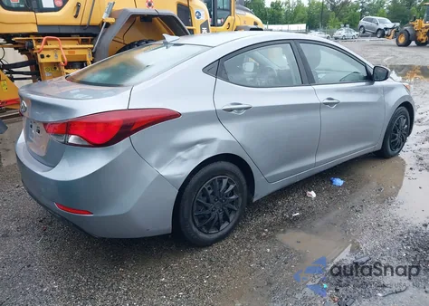 2016 Hyundai Elantra Se из США, поврежденный, VIN 5NPDH4AE9GH741031